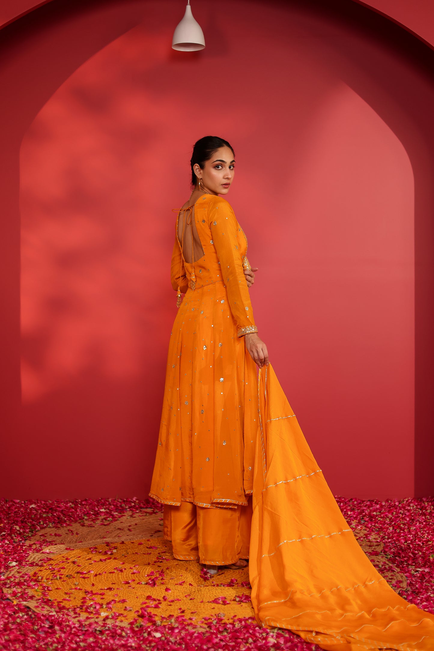 AZAYA SILK EMBROIDERD JACKET SET