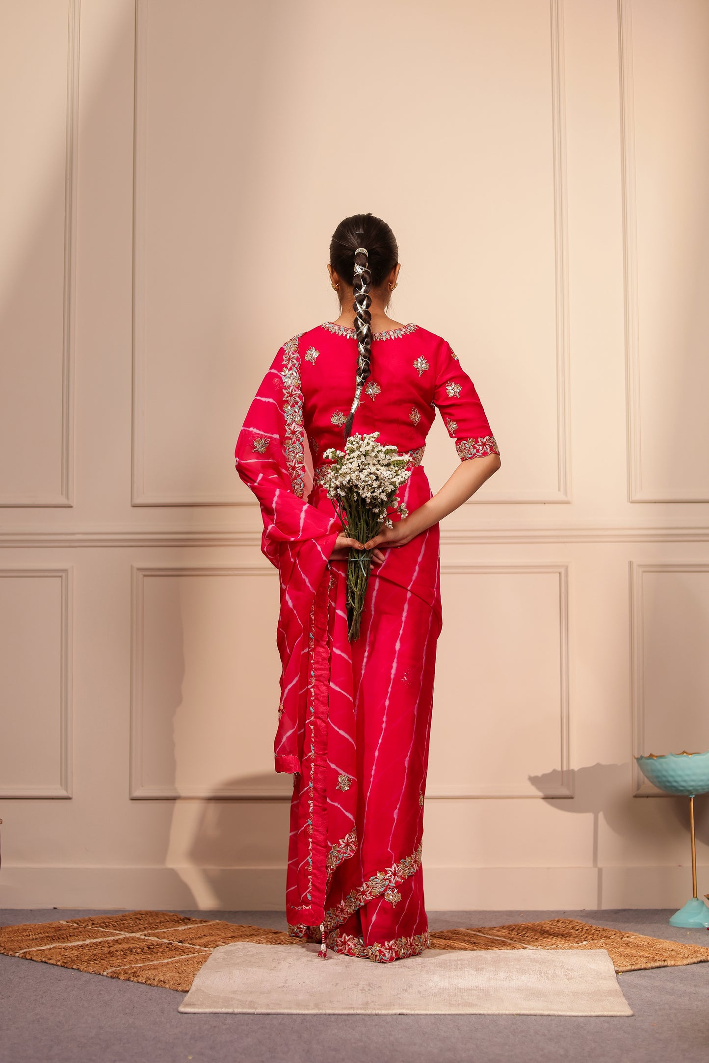 DHWANI ORGANZA LEHARIYA SAREE