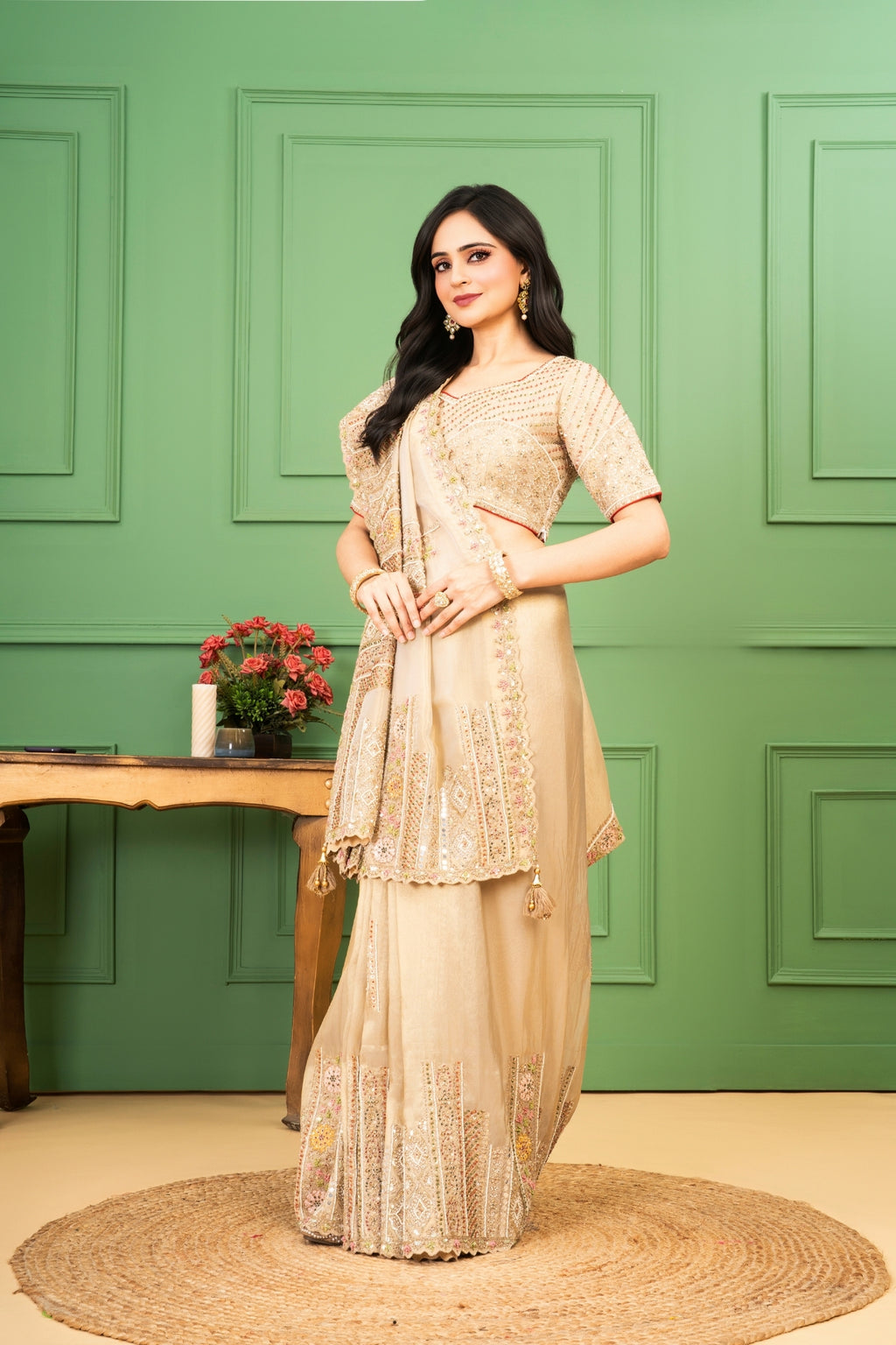 Golden Tissue Silk Saree