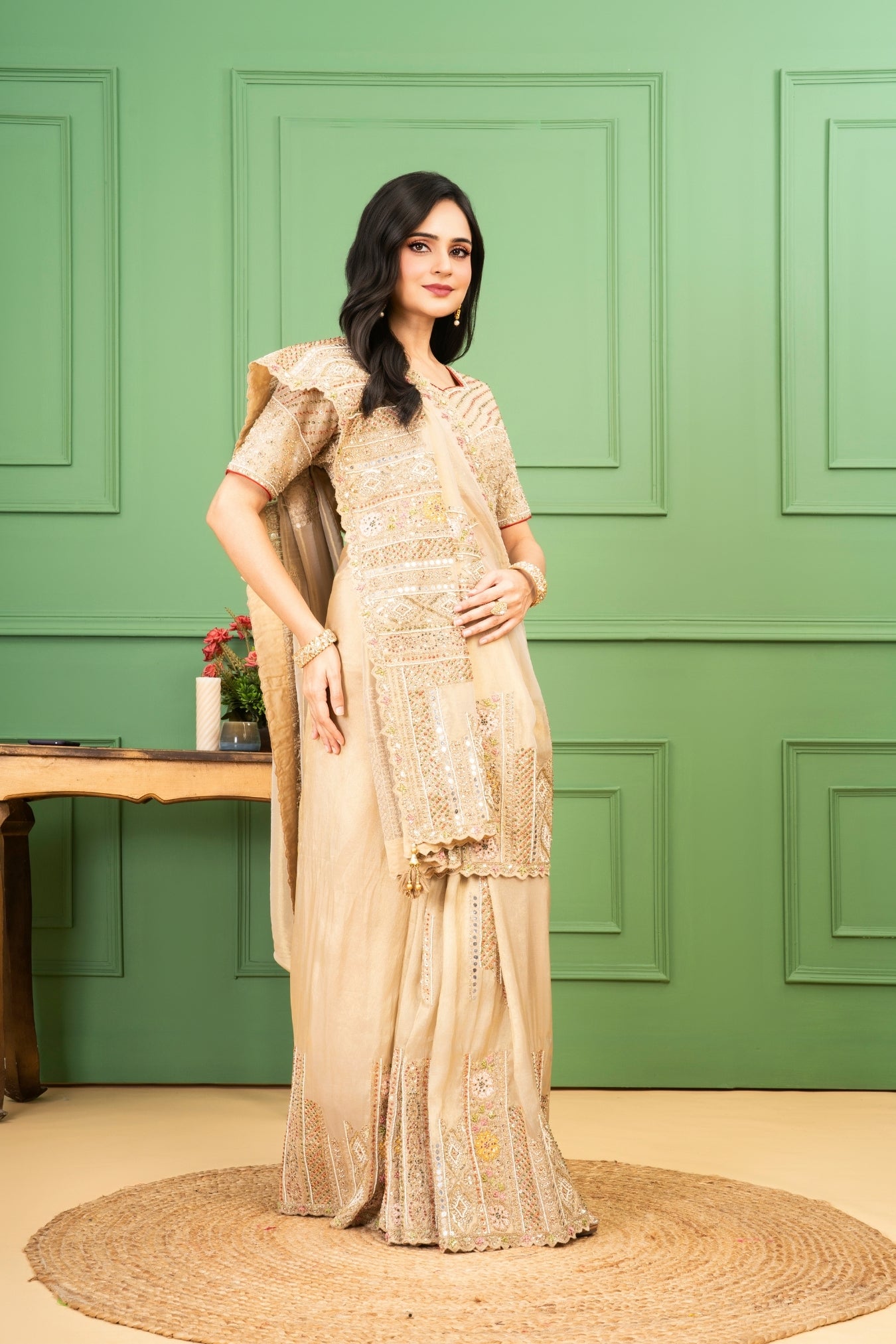 Golden Tissue Silk Saree