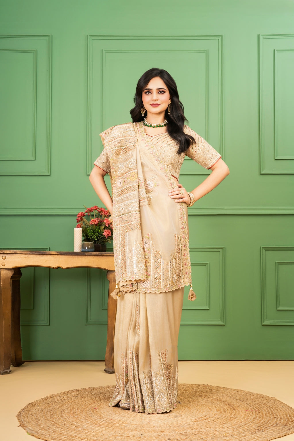 Golden Tissue Silk Saree