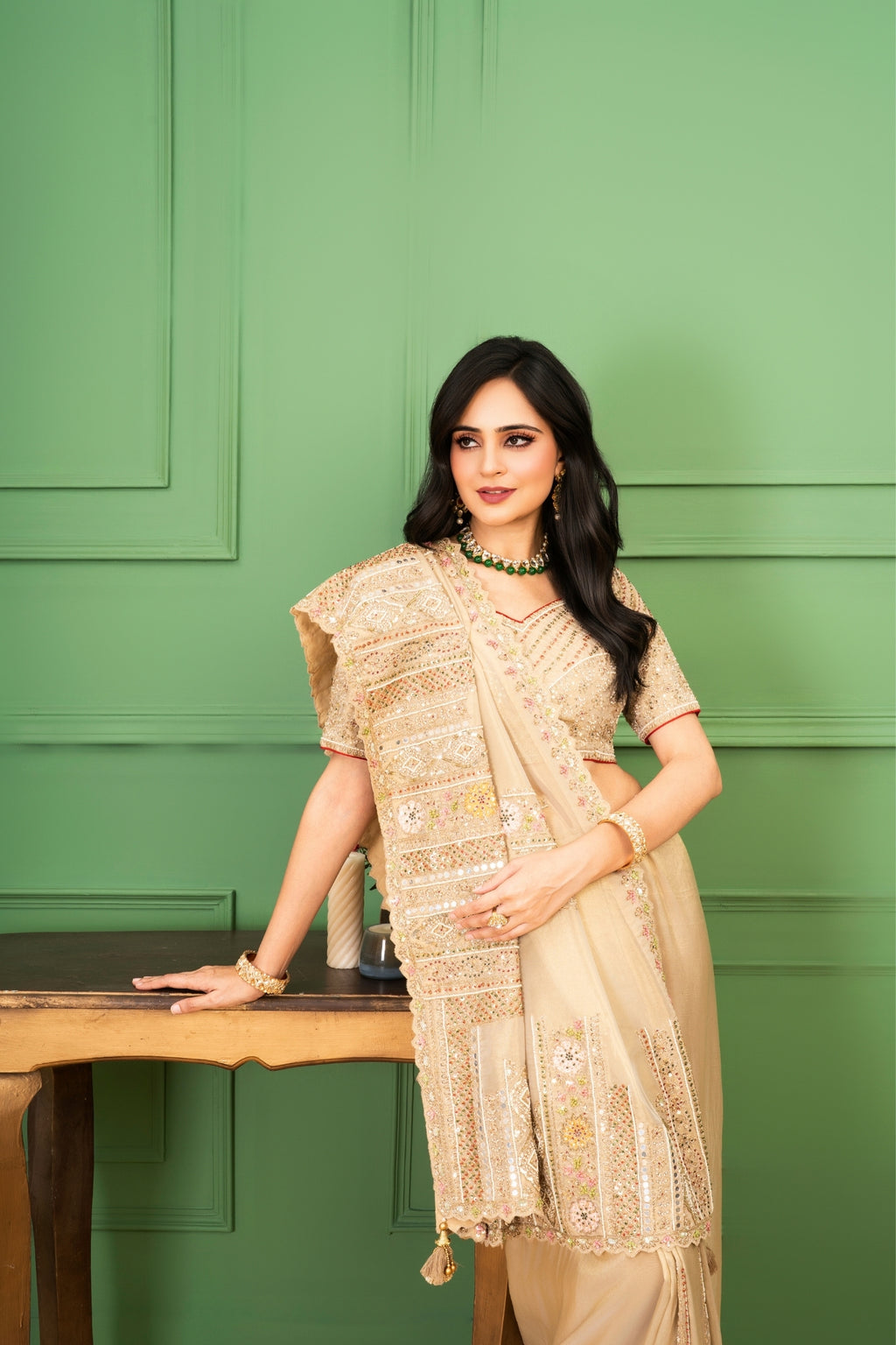 Golden Tissue Silk Saree