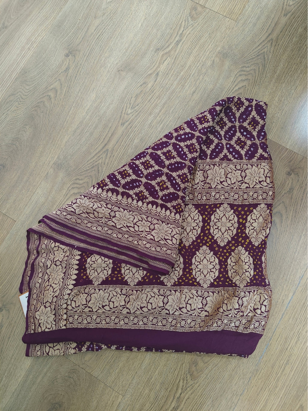 Handcrafted Meenakari Bandhani Dupatta