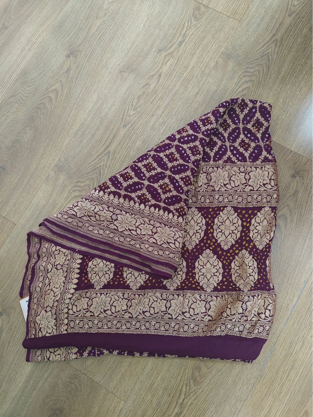 Handcrafted Meenakari Bandhani Dupatta