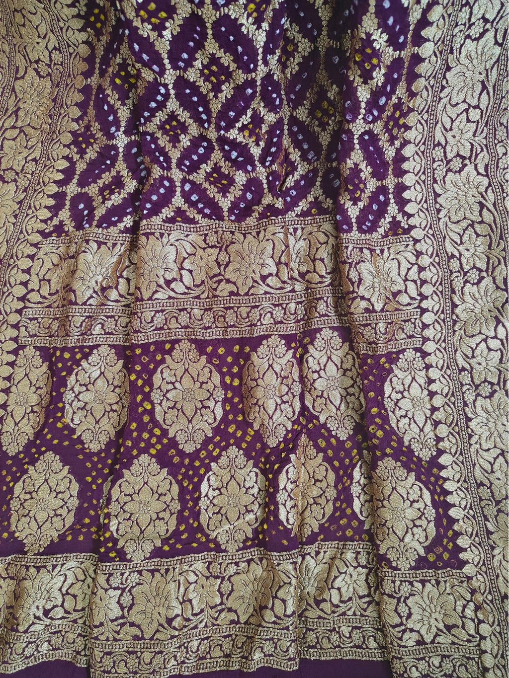 Handcrafted Meenakari Bandhani Dupatta