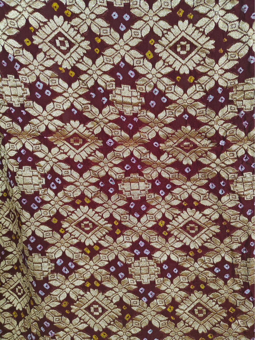 Handcrafted Meenakari Bandhani Dupatta