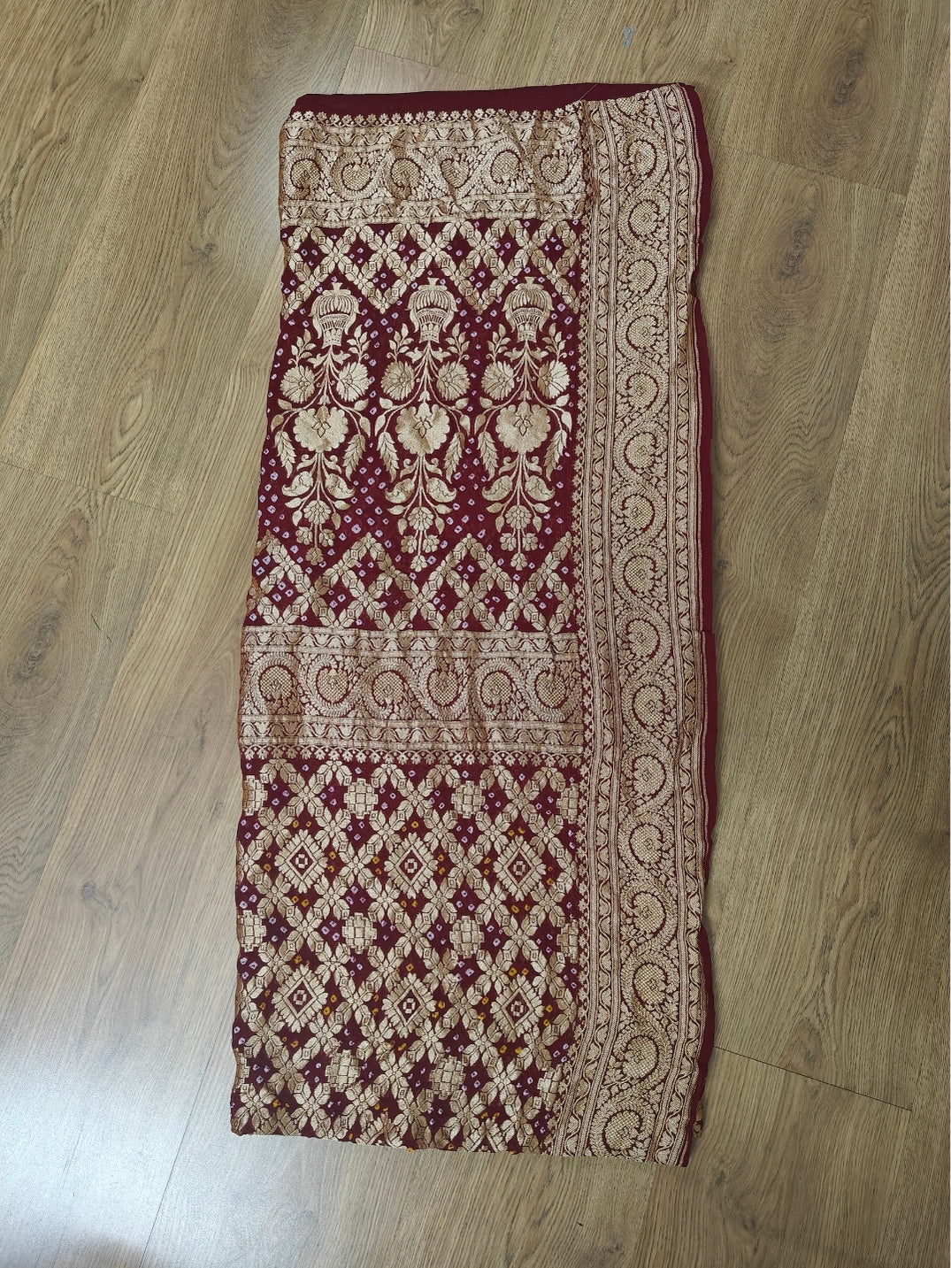 Handcrafted Meenakari Bandhani Dupatta
