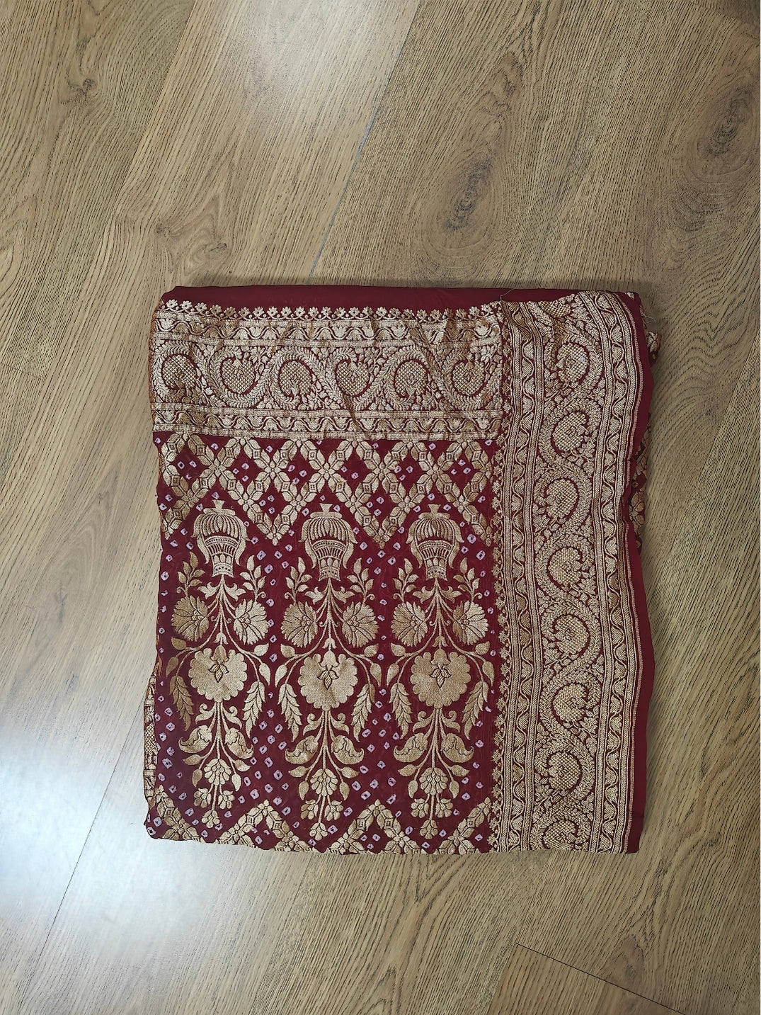 Handcrafted Meenakari Bandhani Dupatta