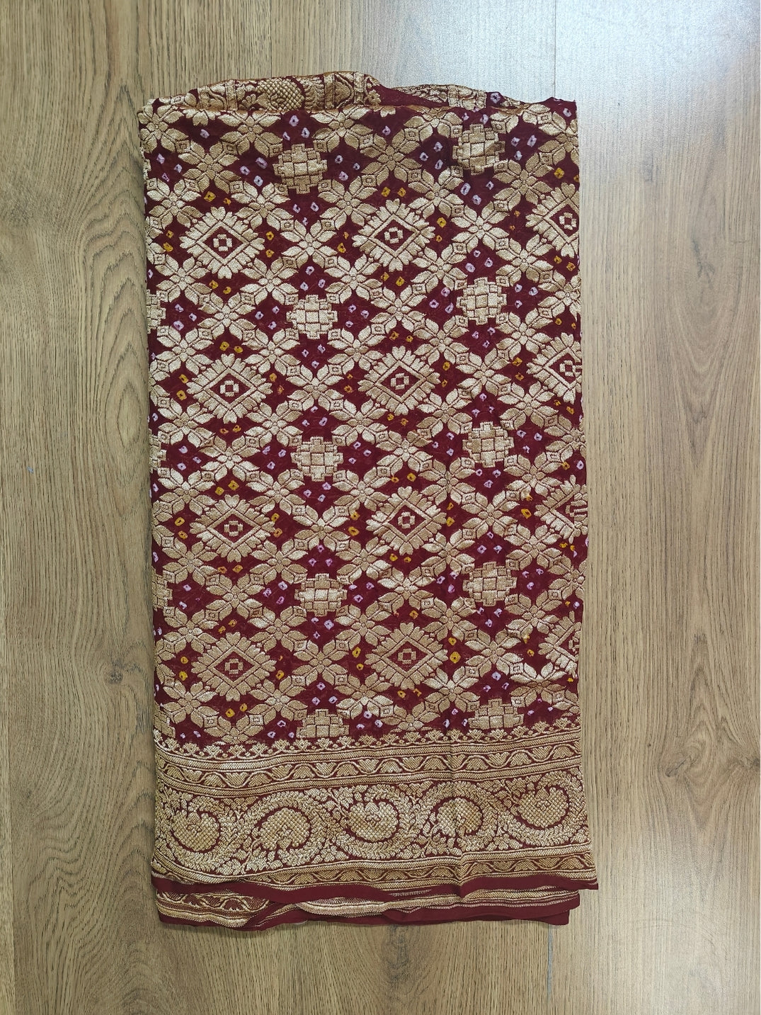 Handcrafted Meenakari Bandhani Dupatta