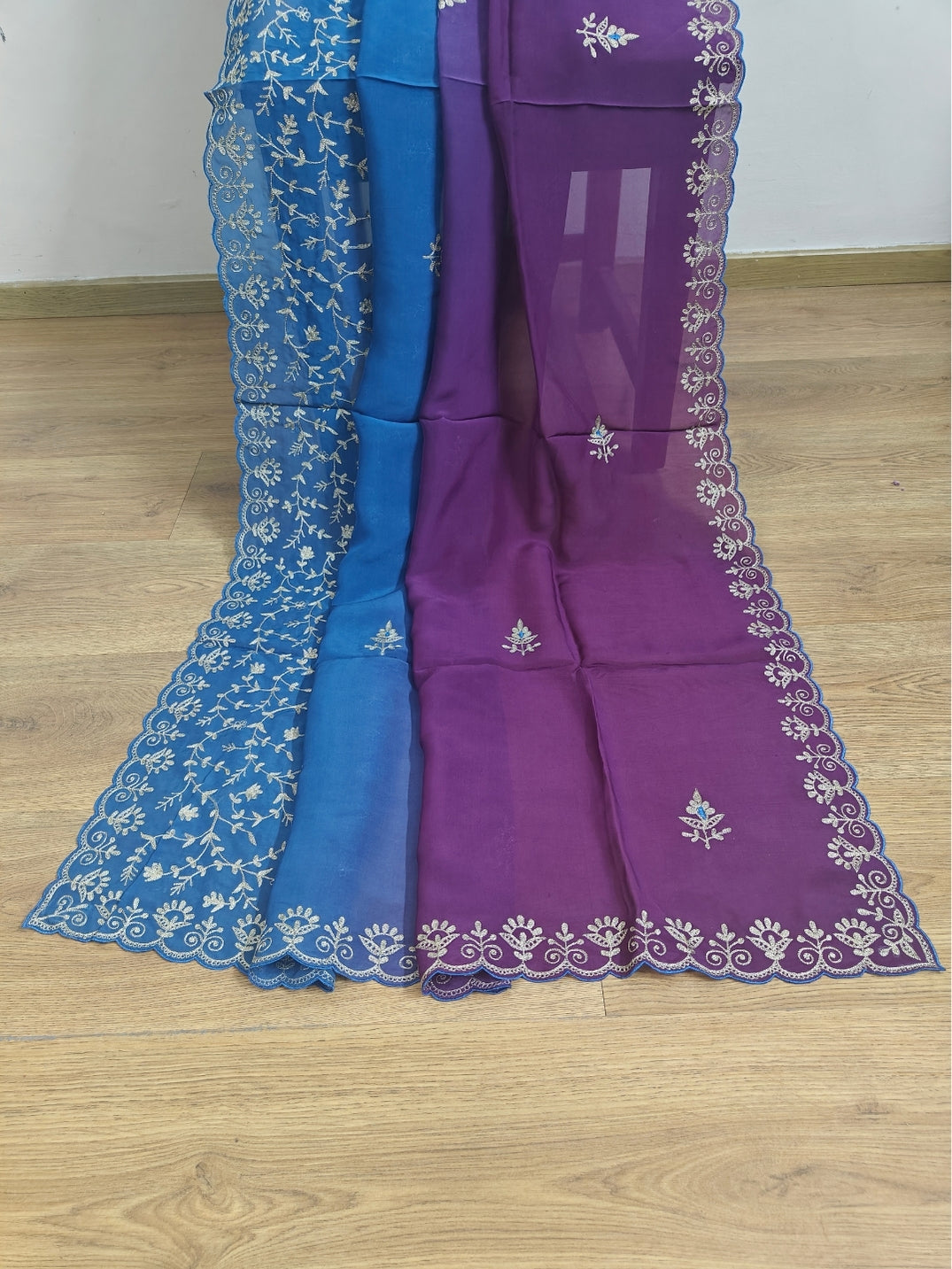 Aari Hand Embroidered Shaded Dupatta
