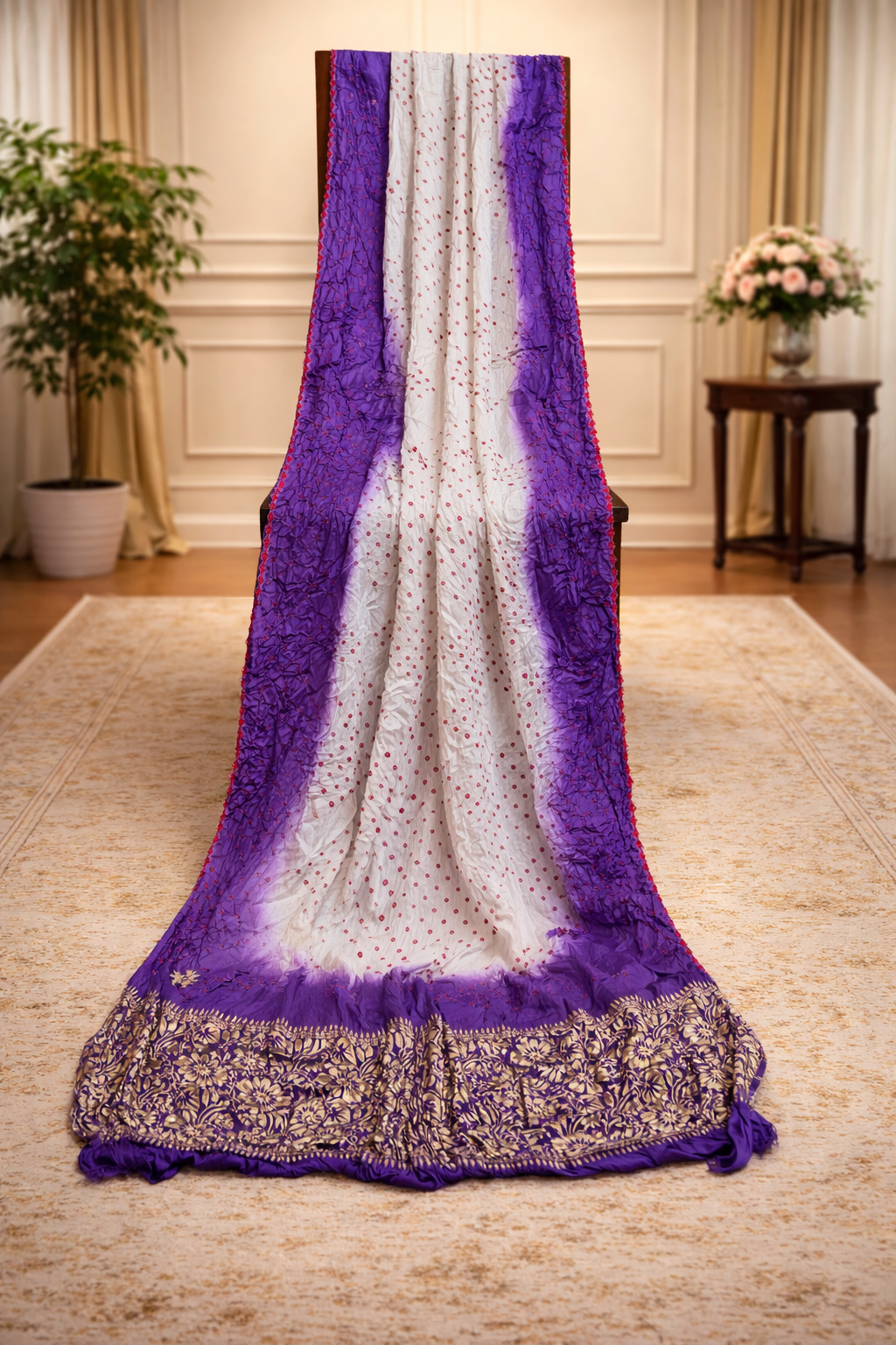 Handcrafted Shaded Bandhani Dupatta