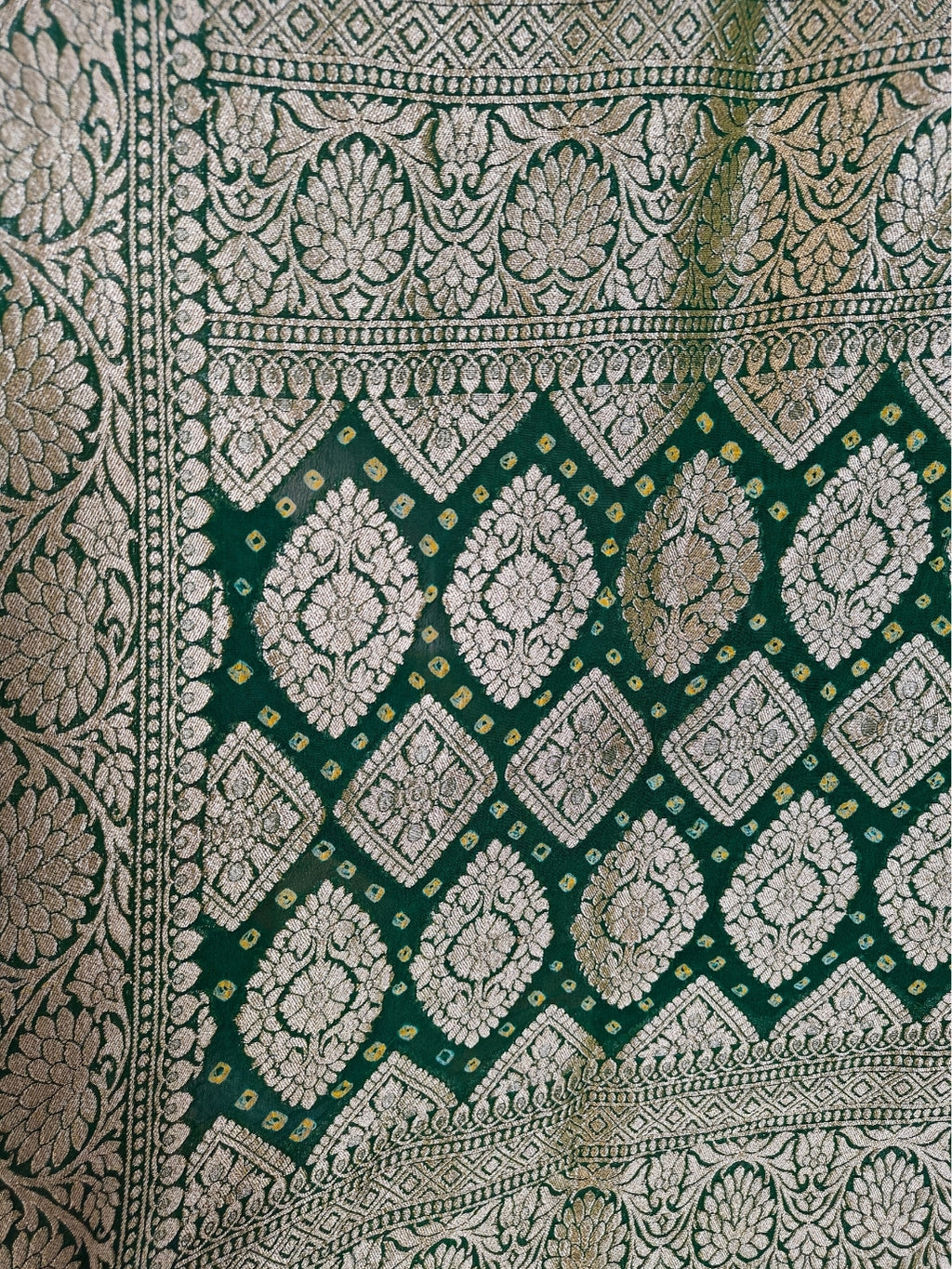 Handcrafted Meenakari Bandhani Dupatta
