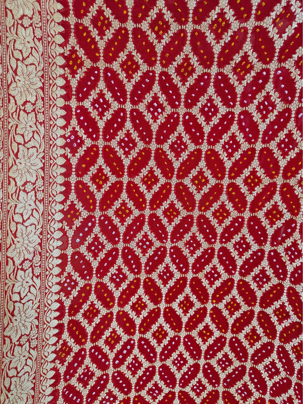 Handcrafted Meenakari Bandhani Dupatta