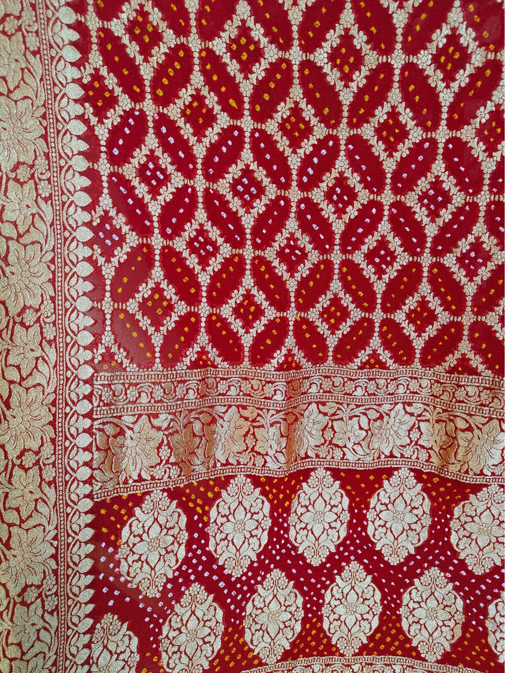 Handcrafted Meenakari Bandhani Dupatta