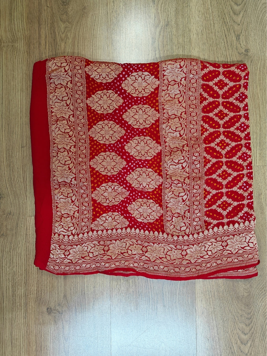 Handcrafted Meenakari Bandhani Dupatta
