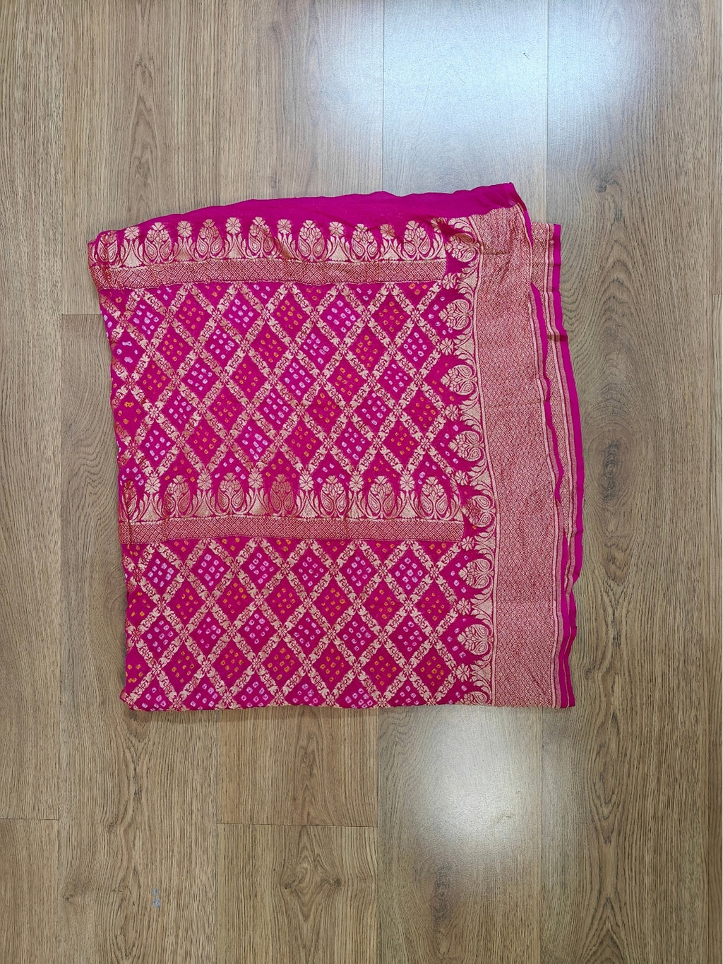 Handcrafted Meenakari Bandhani Dupatta