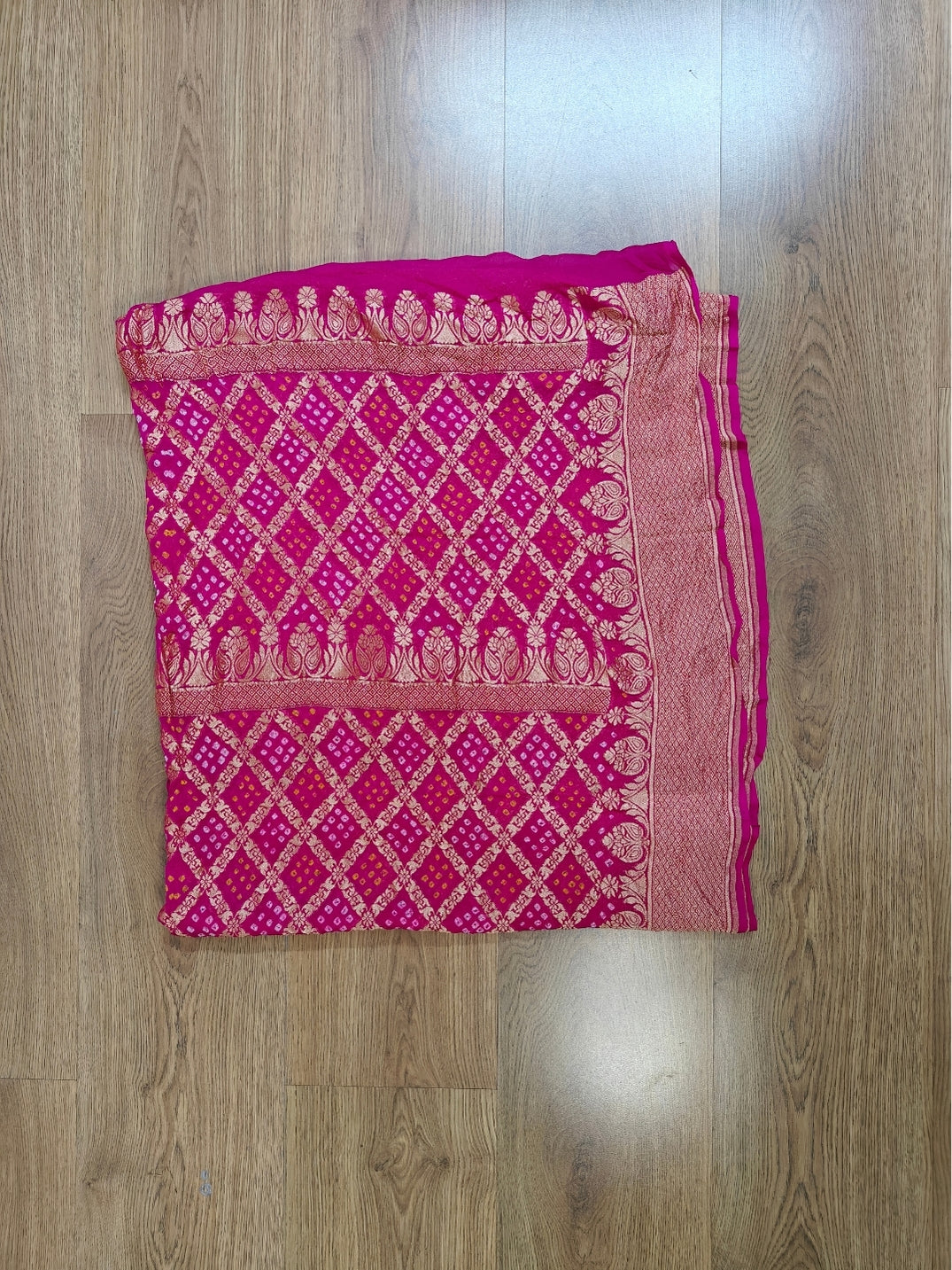 Handcrafted Meenakari Bandhani Dupatta