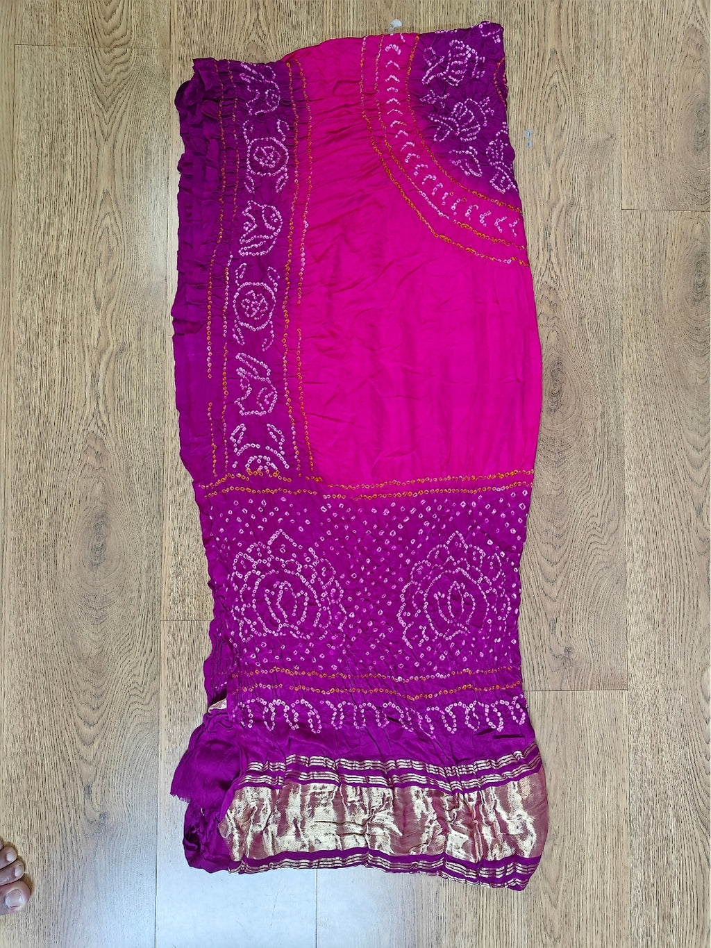 Handcrafted Rai Bandhani Shaded Dupatta