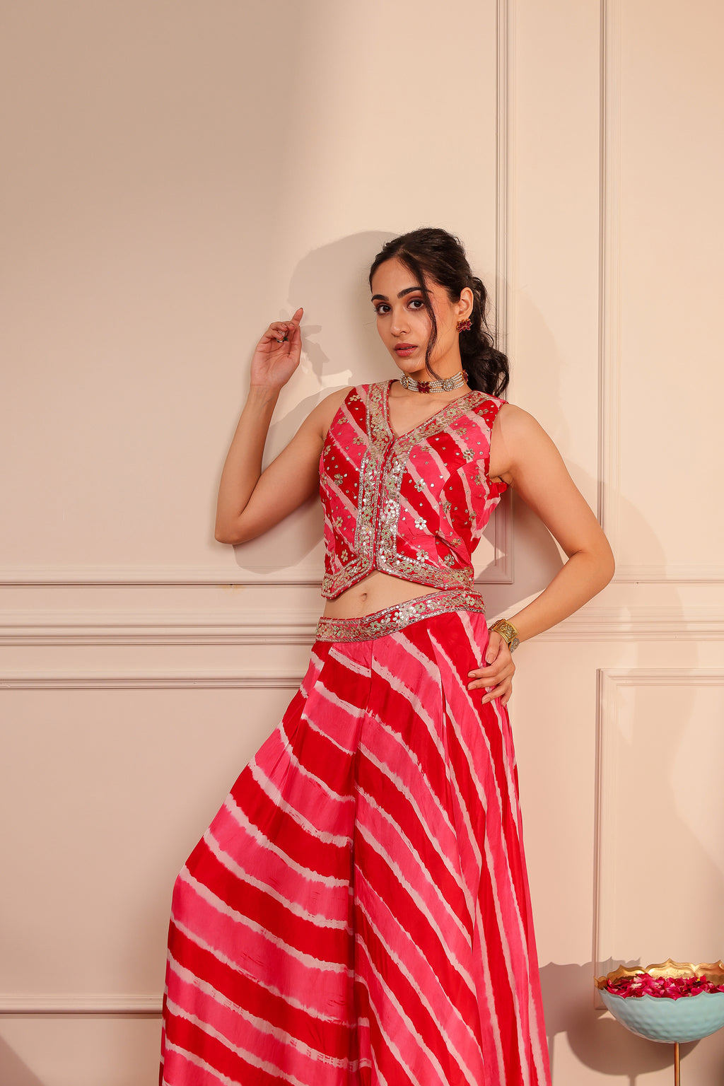 Shanaya Lehariya Sharara Set