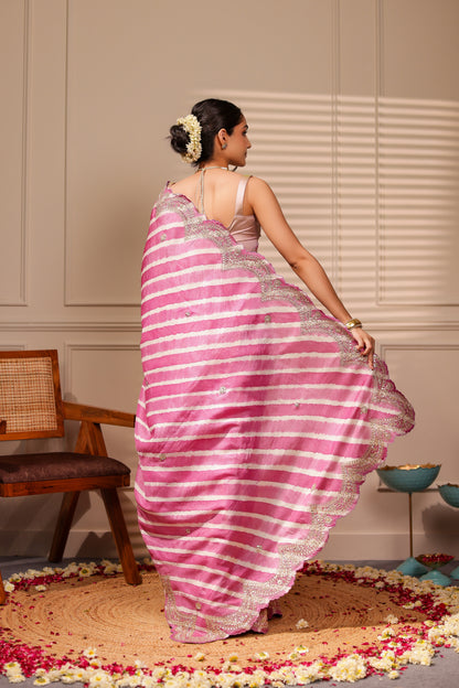 DIVA LEHARIYA  LILAC SAREE