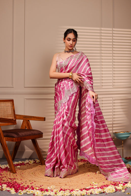 DIVA LEHARIYA  LILAC SAREE