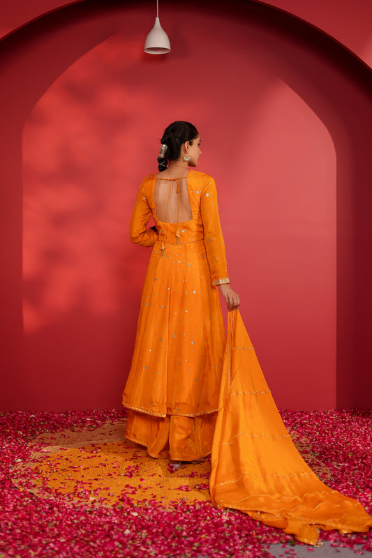 AZAYA SILK EMBROIDERD JACKET SET