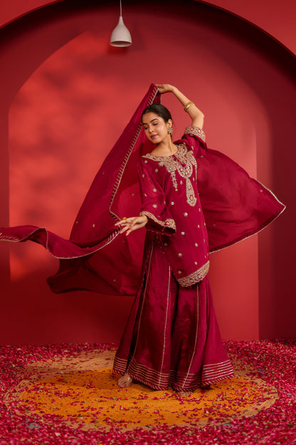 KIRSA SHARARA SET