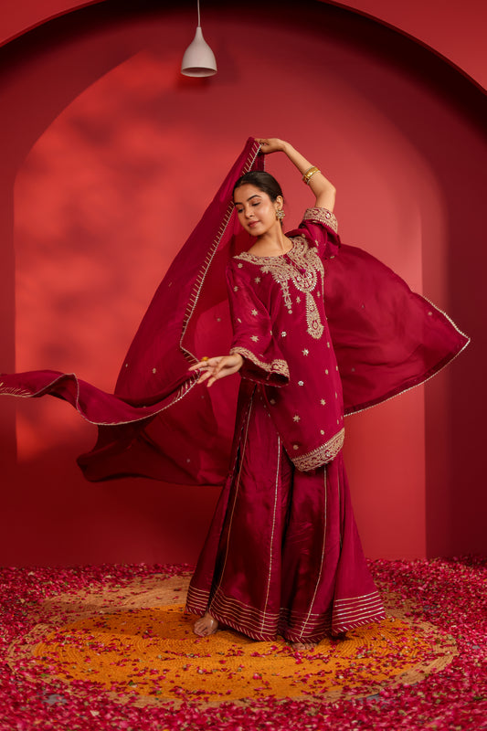 KIRSA SHARARA SET