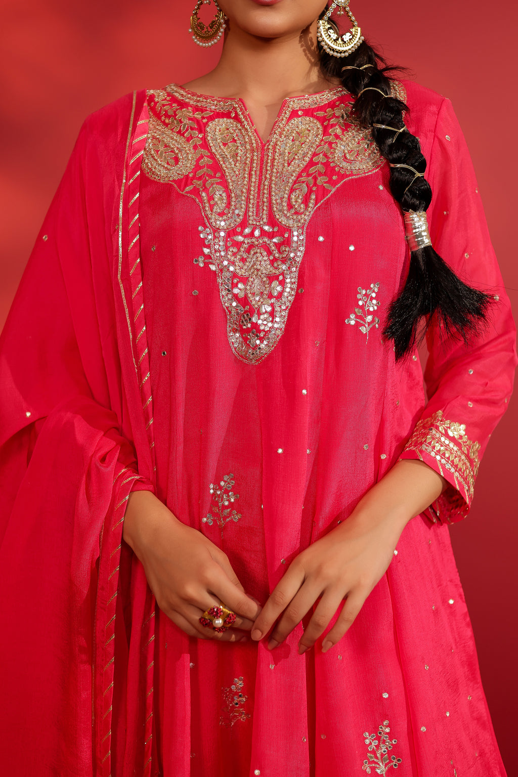 Alara Gotapatti Anarkali Set