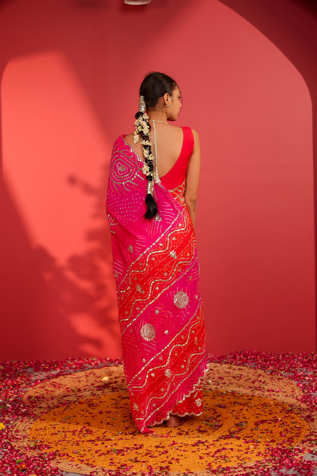 Riwayat Handcrafted Bandhani Georgette Saree