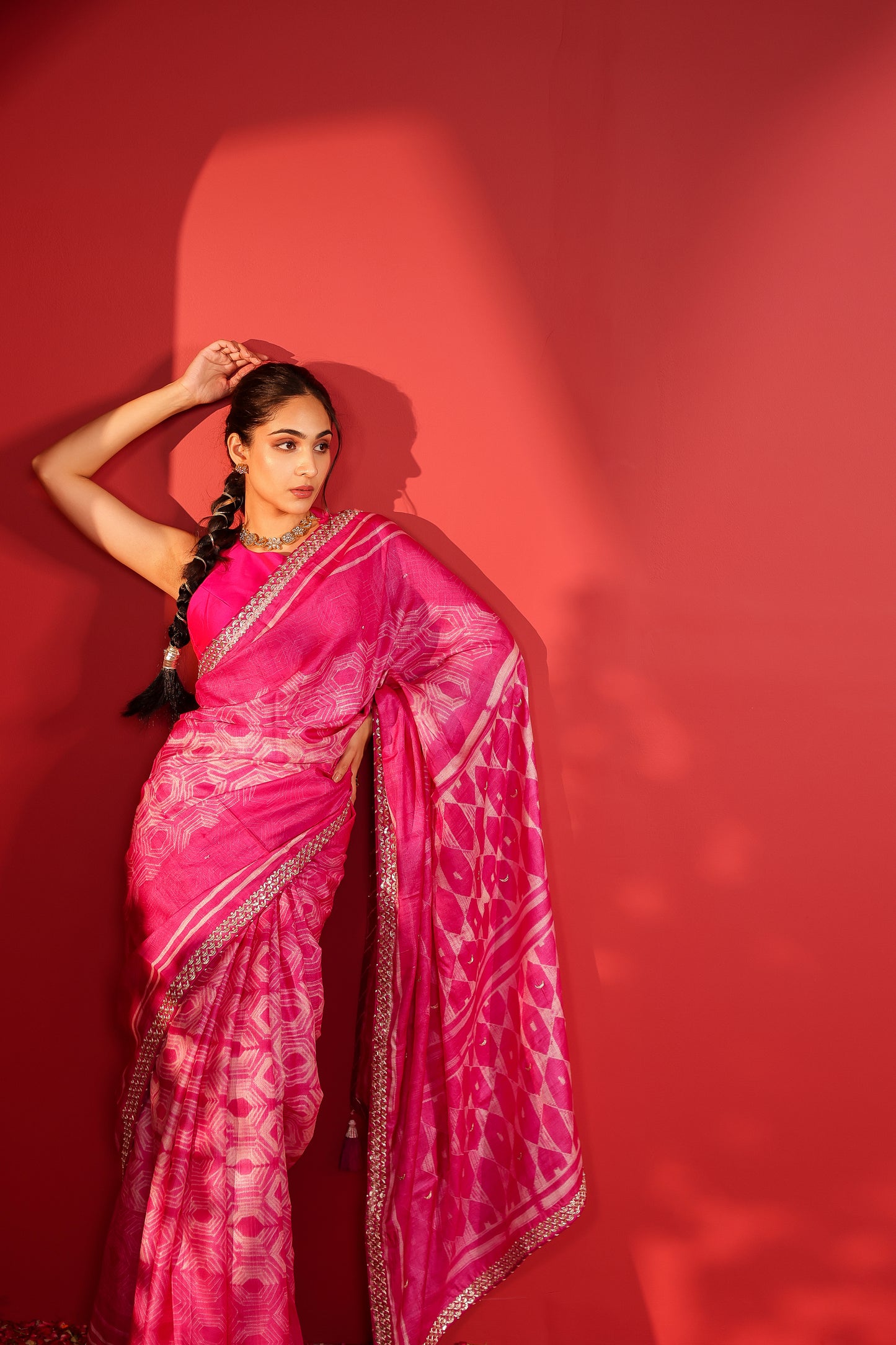 SHIBORI HANDCRAFTED TUSSAR SAREE