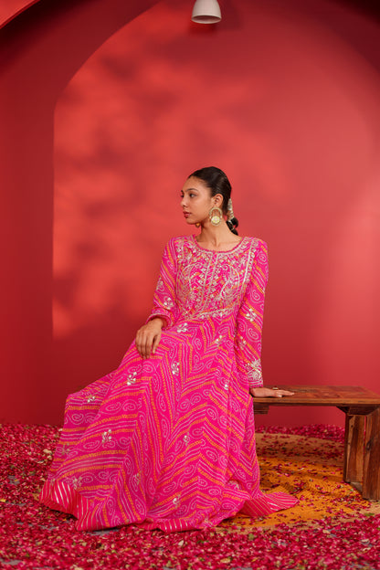 RANI BANDHANI ANARKALI SUIT