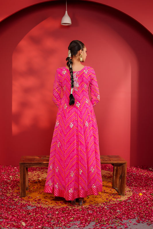 RANI BANDHANI ANARKALI SUIT